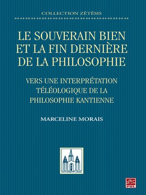 cover image of Le souverain bien et la fin dernière de la philosophie